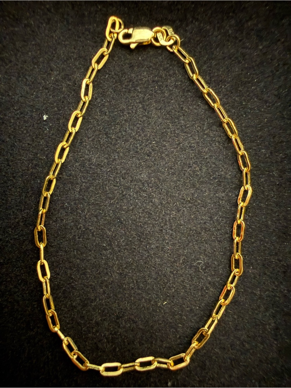 10k Solid Gold 2MM Paperclip Bracelet 7” | Women’s jewelry